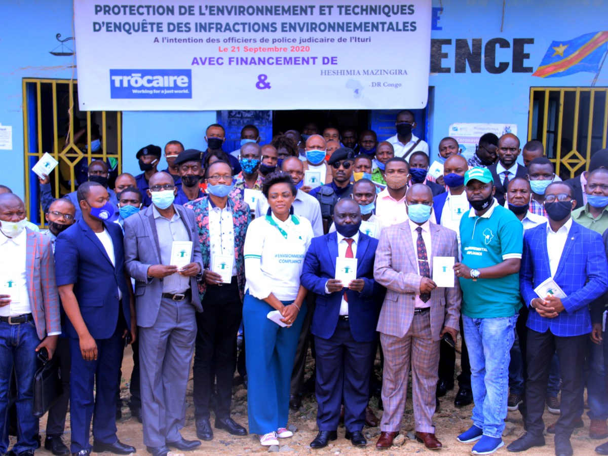 ITURI- Formation de 100 OPJ et magistrats  sur les techniques d’enquête dinfractions environnementales en droit congolais