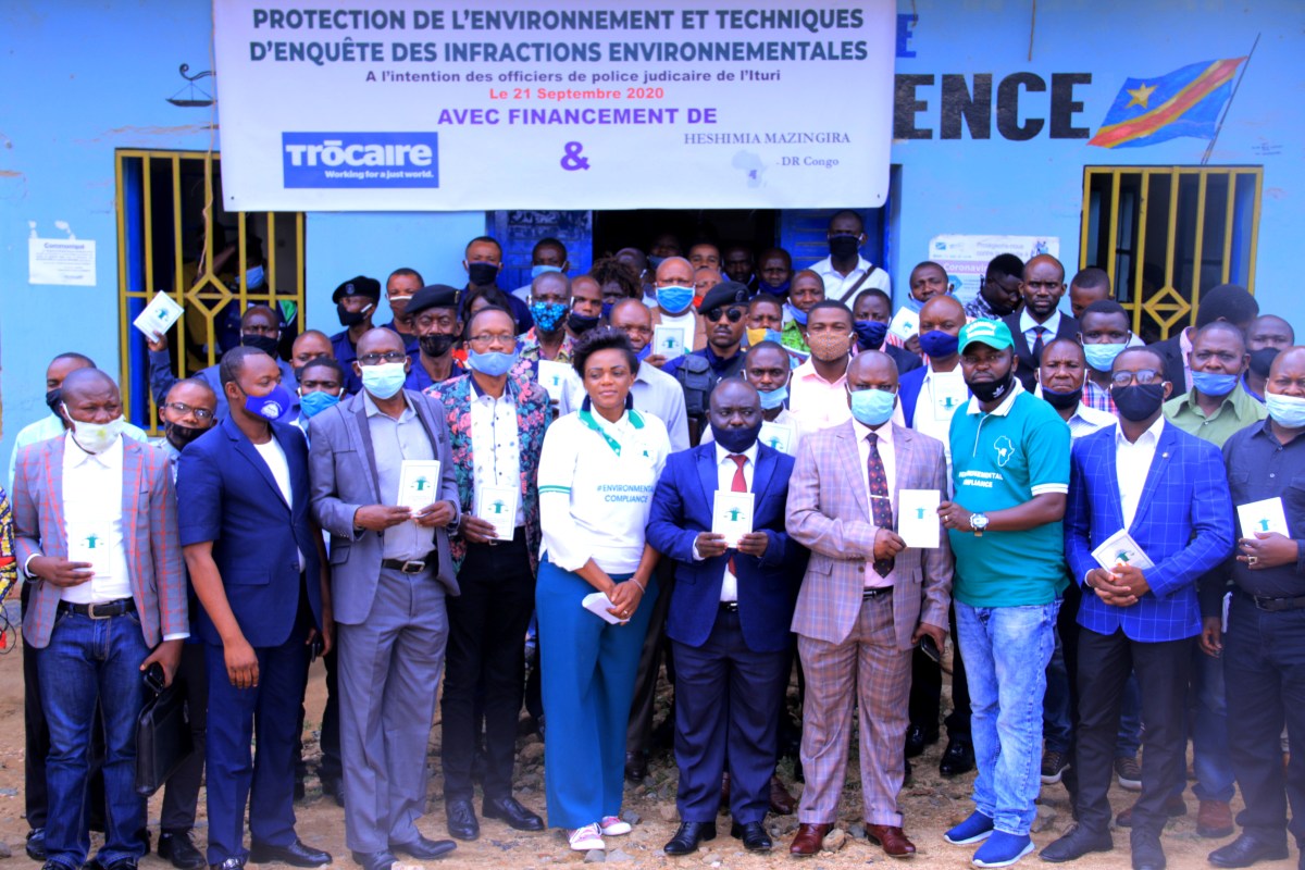 ITURI- Formation de 100 OPJ et magistrats  sur les techniques d’enquête dinfractions environnementales en droit congolais
